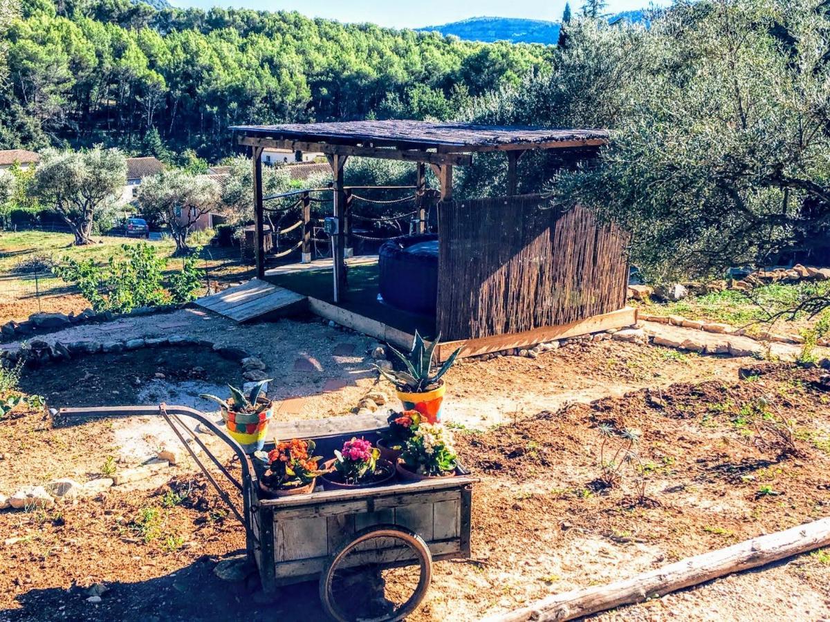 Arche De Noe Atypique, Boheme , Nature, Piscine Chauffee De Paques A Toussaint , Spa , Sauna , Loisirs Le Beausset Εξωτερικό φωτογραφία