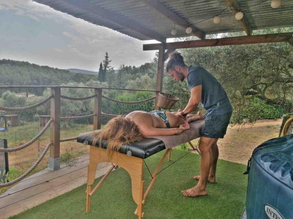 Arche De Noe Atypique, Boheme , Nature, Piscine Chauffee De Paques A Toussaint , Spa , Sauna , Loisirs Le Beausset Εξωτερικό φωτογραφία