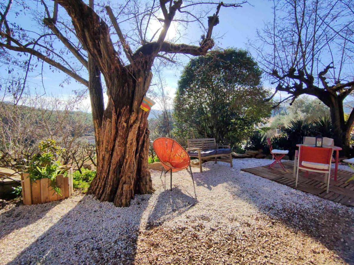 Arche De Noe Atypique, Boheme , Nature, Piscine Chauffee De Paques A Toussaint , Spa , Sauna , Loisirs Le Beausset Εξωτερικό φωτογραφία