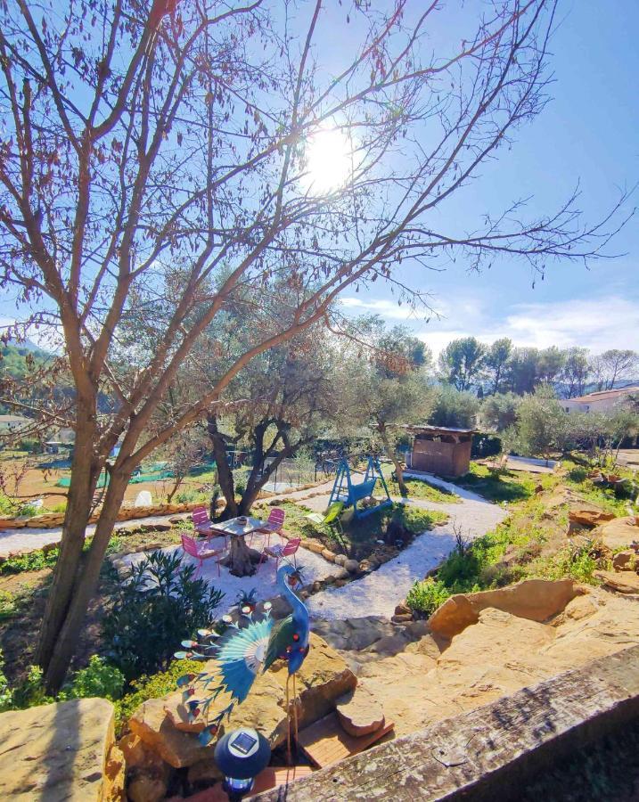 Arche De Noe Atypique, Boheme , Nature, Piscine Chauffee De Paques A Toussaint , Spa , Sauna , Loisirs Le Beausset Εξωτερικό φωτογραφία