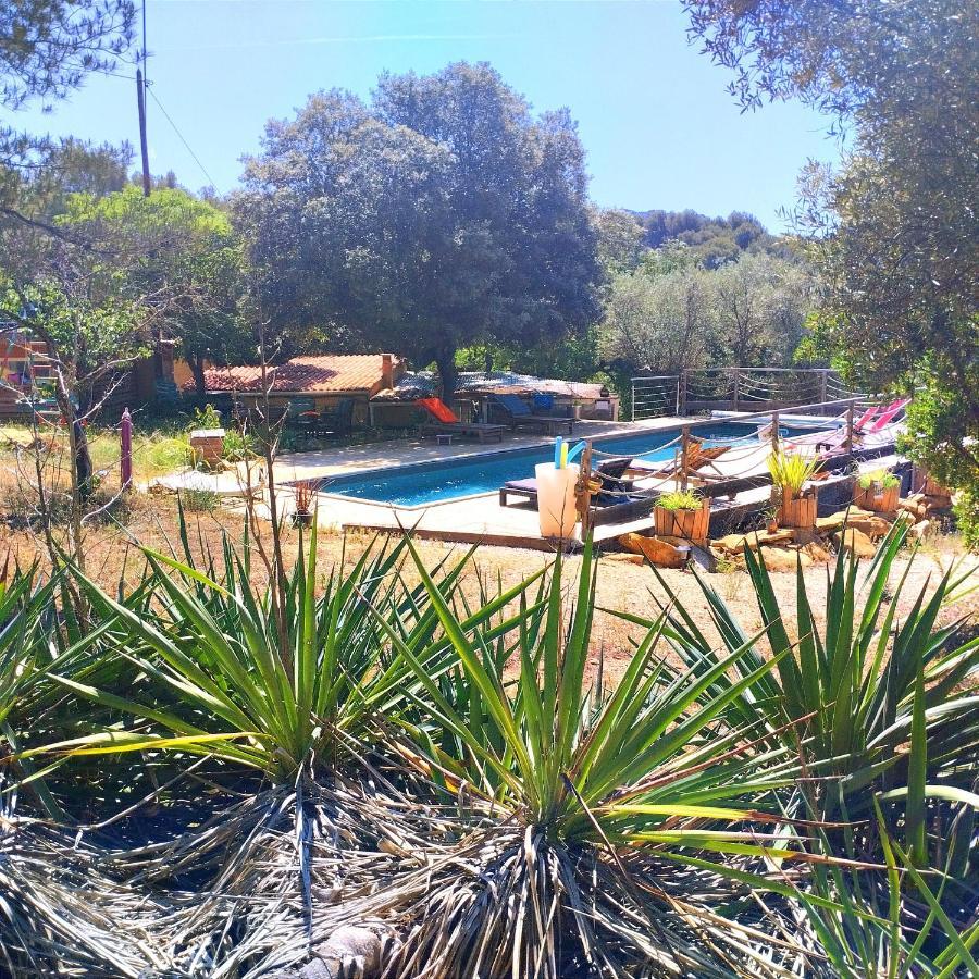Arche De Noe Atypique, Boheme , Nature, Piscine Chauffee De Paques A Toussaint , Spa , Sauna , Loisirs Le Beausset Εξωτερικό φωτογραφία