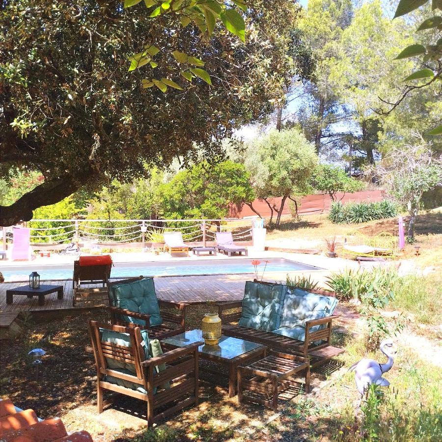 Arche De Noe Atypique, Boheme , Nature, Piscine Chauffee De Paques A Toussaint , Spa , Sauna , Loisirs Le Beausset Εξωτερικό φωτογραφία